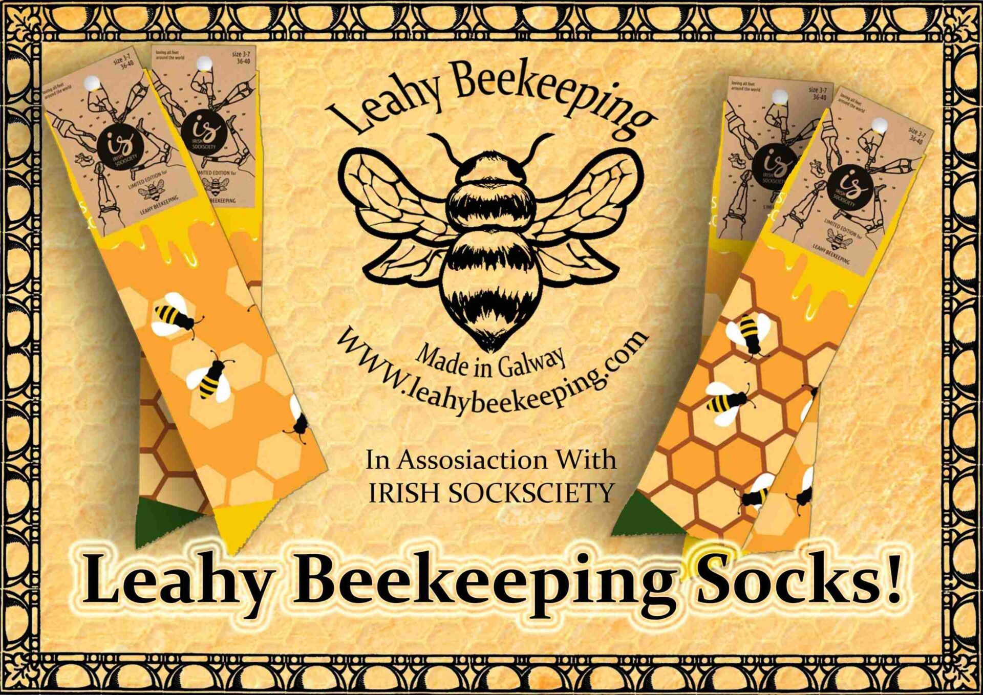 Leahy Beekeeping Socks!